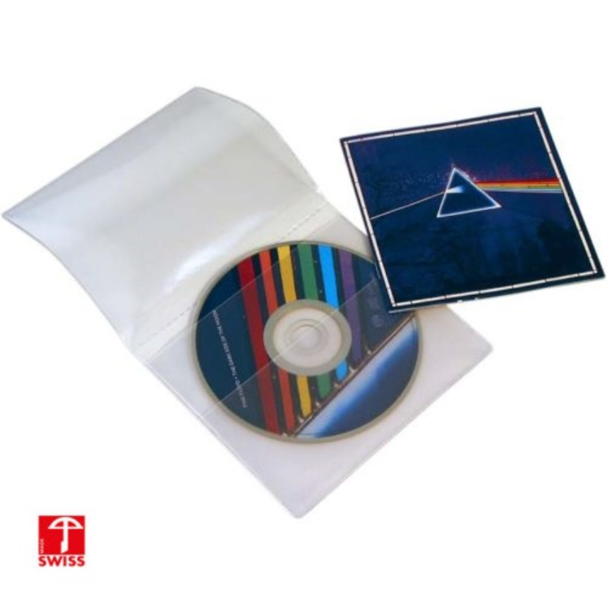 Doppelhülle für CD offen: 254 x 141 mm mit 3 Innentaschen Garnitur zu 50 Stück