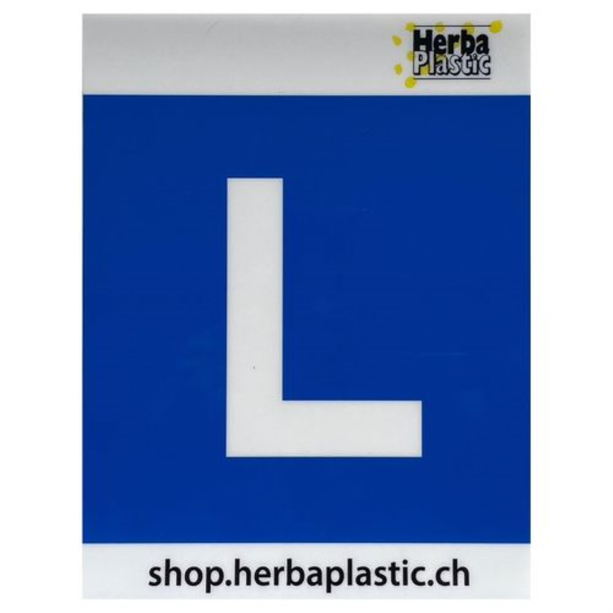 Panneau &amp;quot;L&amp;quot;&amp;#160;pour l’int&amp;#233;rieur de la vitre arriere de la voiture (auto-adh&amp;#233;sif)