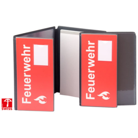 Feuerwehrmappe A5 Einlage rot bedruckt