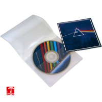 Doppelhülle für CD offen: 254 x 141 mm mit 3 Innentaschen Garnitur zu 50 Stück